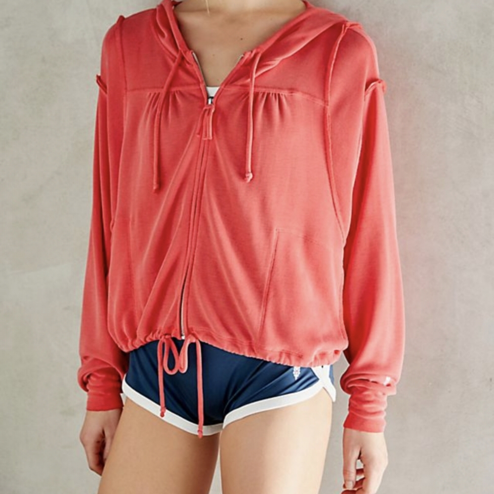 Free People Mesa Zip Up BLACK
